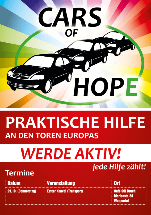 Cars Of Hope Flyer - Version ohne alte Termine